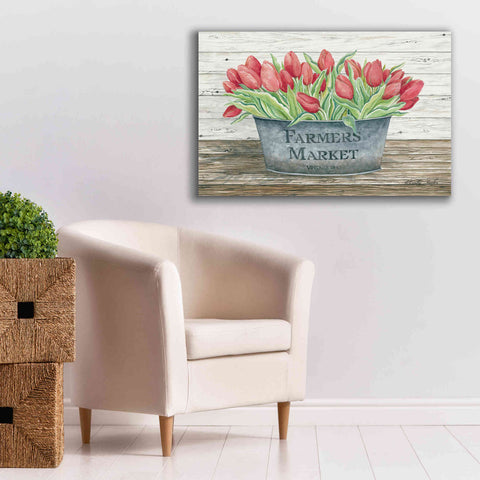 Image of 'Farmer's Market Tulips' by Cindy Jacobs, Canvas Wall Art,40 x 26