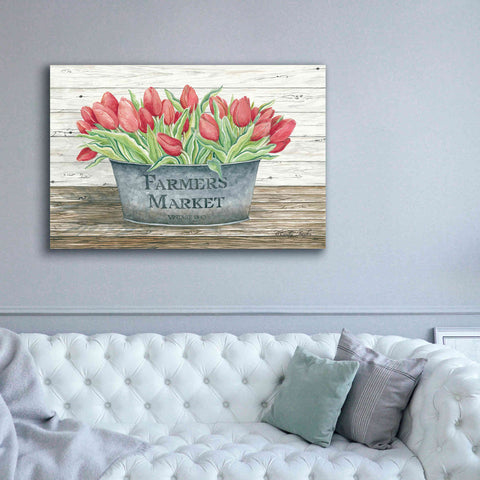 Image of 'Farmer's Market Tulips' by Cindy Jacobs, Canvas Wall Art,60 x 40