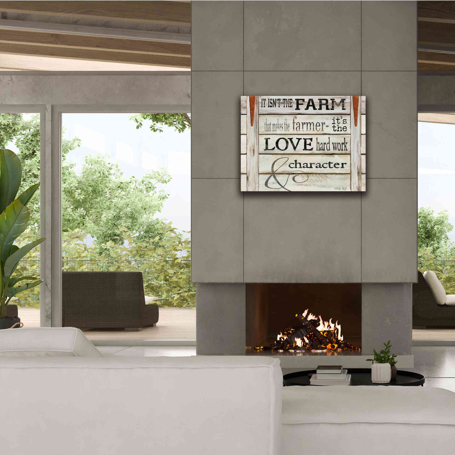 'It Isn't the Farm' by Cindy Jacobs, Canvas Wall Art,34 x 26