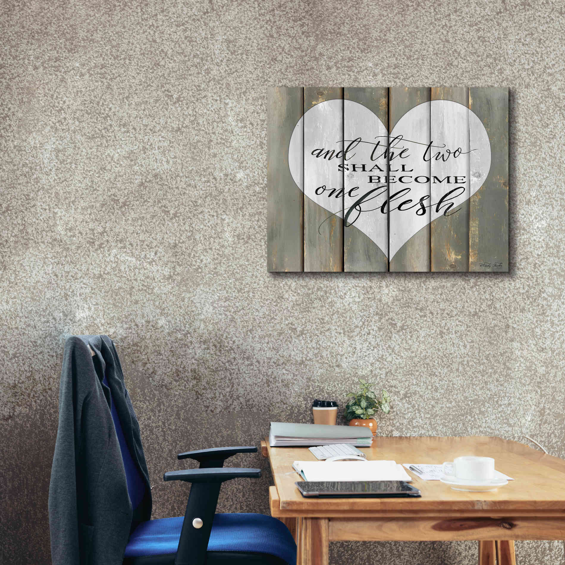 'And the Two' by Cindy Jacobs, Canvas Wall Art,34 x 26