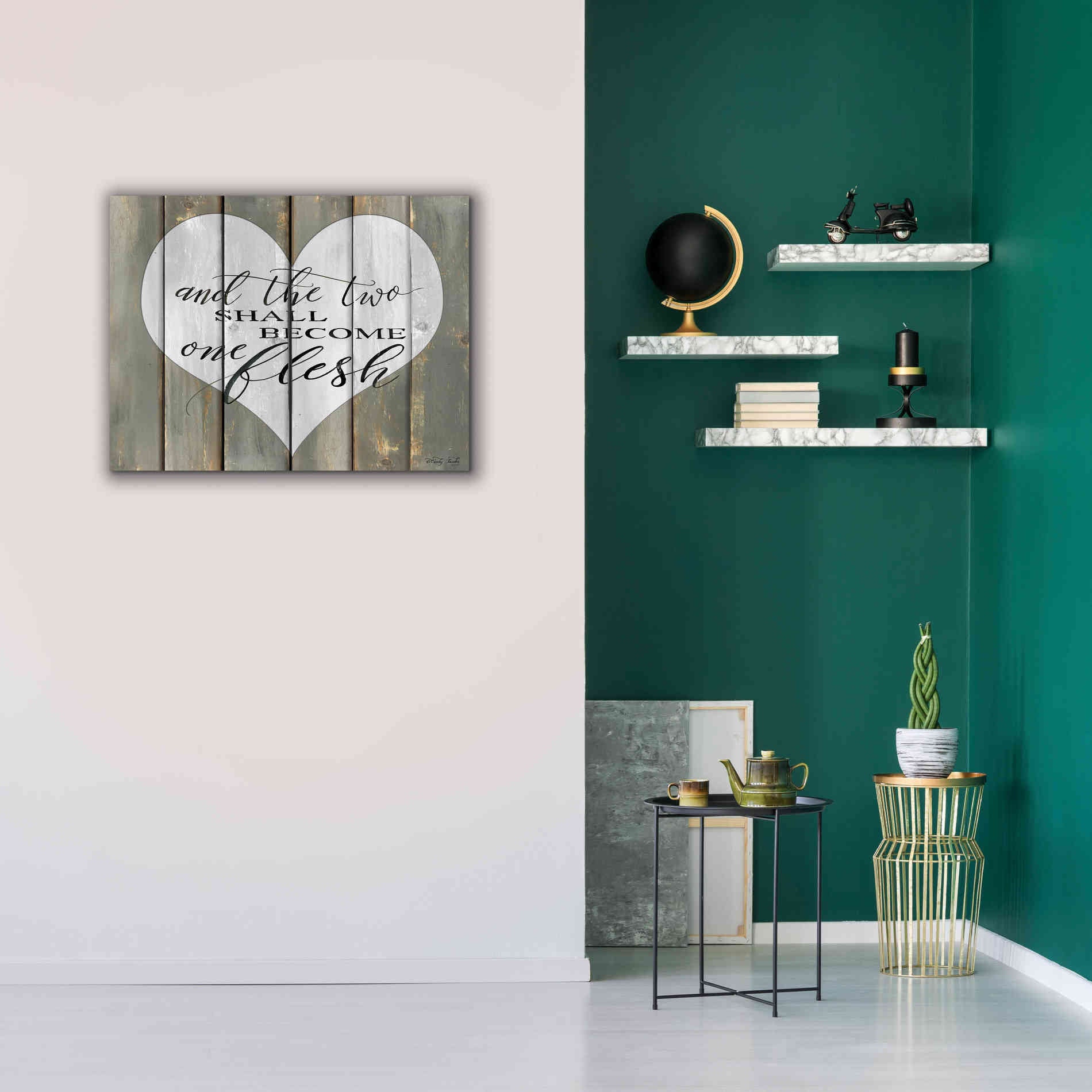 'And the Two' by Cindy Jacobs, Canvas Wall Art,34 x 26