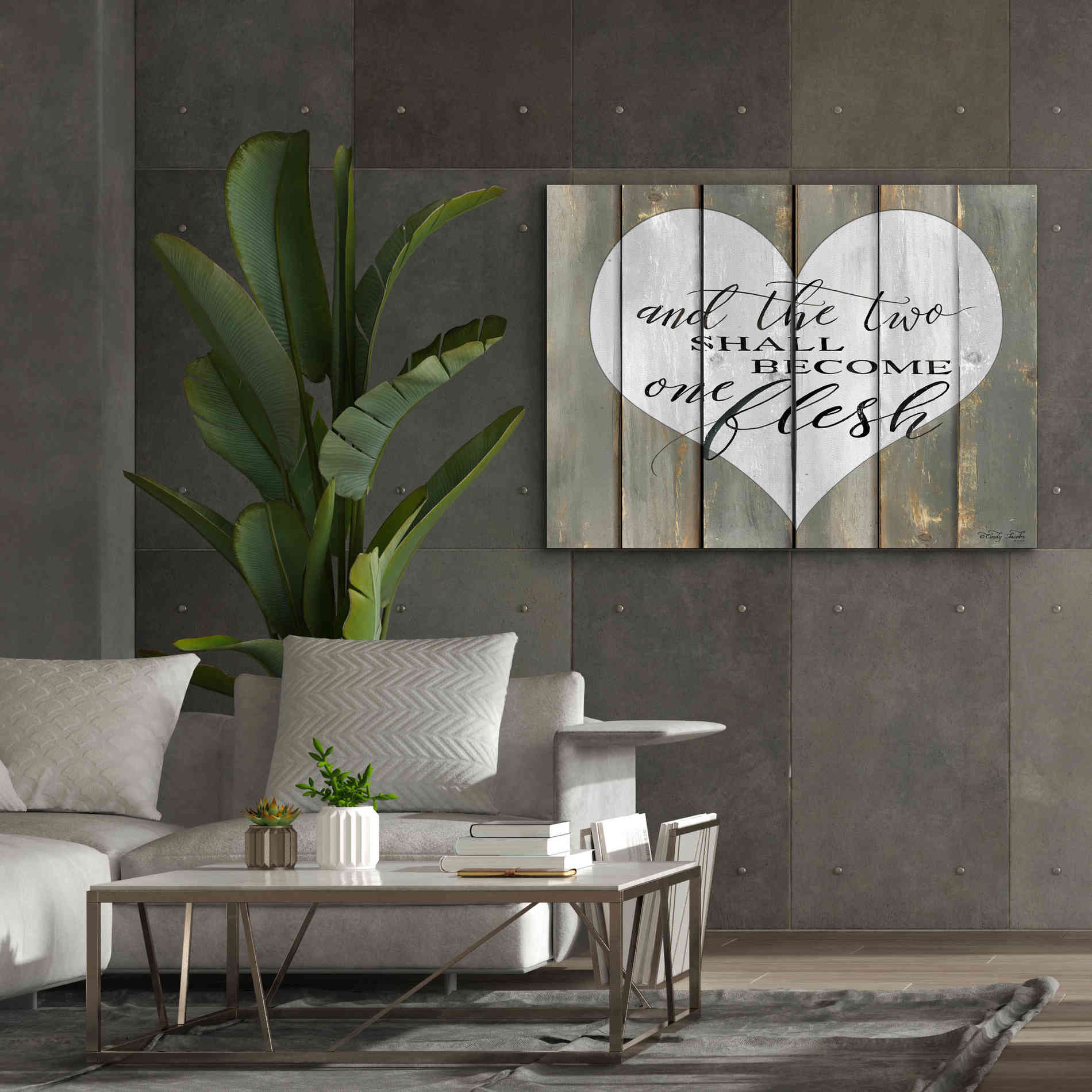 'And the Two' by Cindy Jacobs, Canvas Wall Art,54 x 40