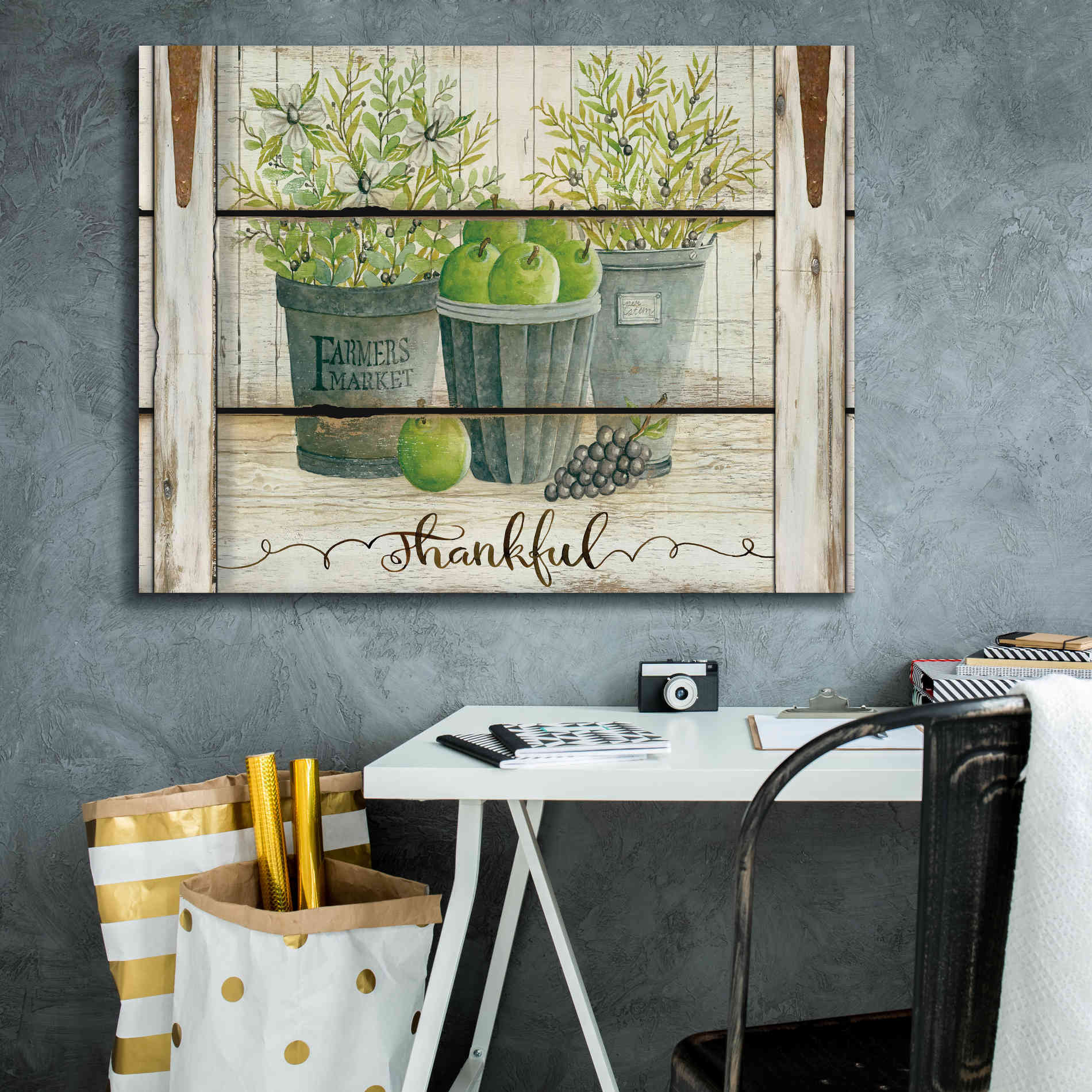 'Eucalyptus - Thankful Landscape' by Cindy Jacobs, Canvas Wall Art,34 x 26