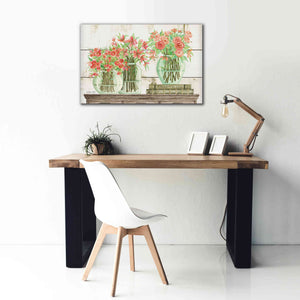 'Trio of Flowers' by Cindy Jacobs, Canvas Wall Art,40 x 26