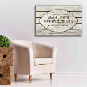 'As for Me and My House' by Cindy Jacobs, Canvas Wall Art,40 x 26