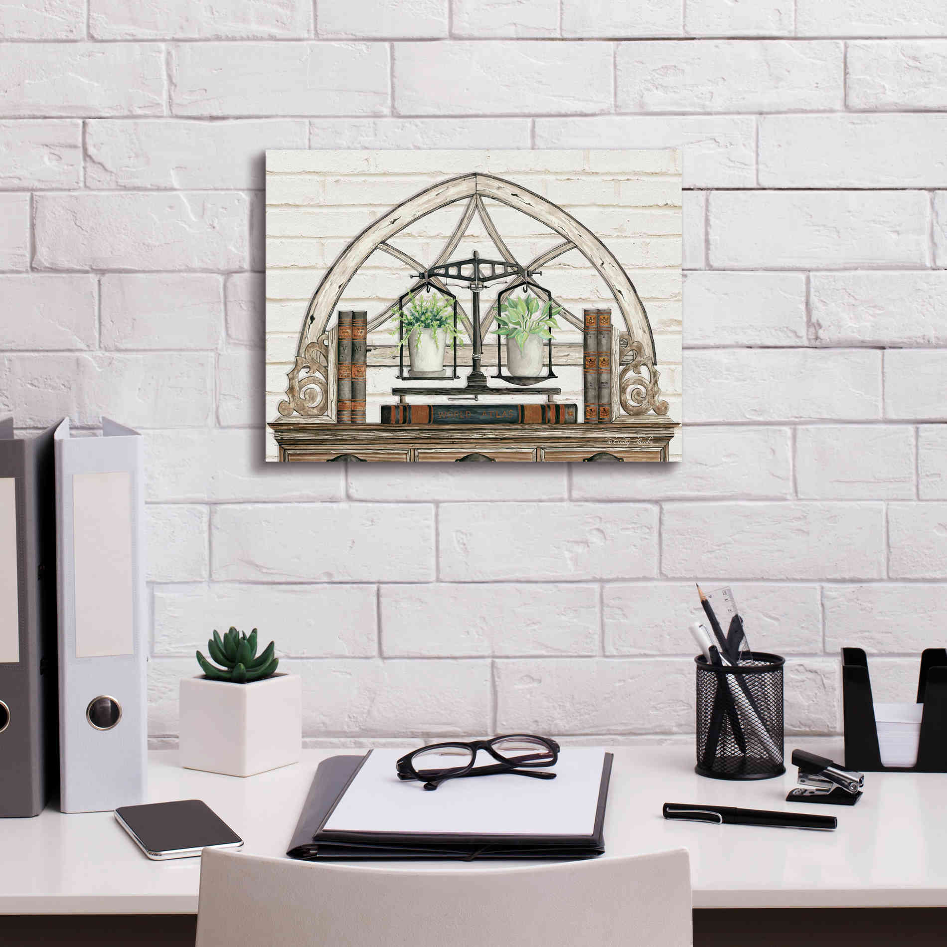 'All Things Near and Dear I' by Cindy Jacobs, Canvas Wall Art,16 x 12