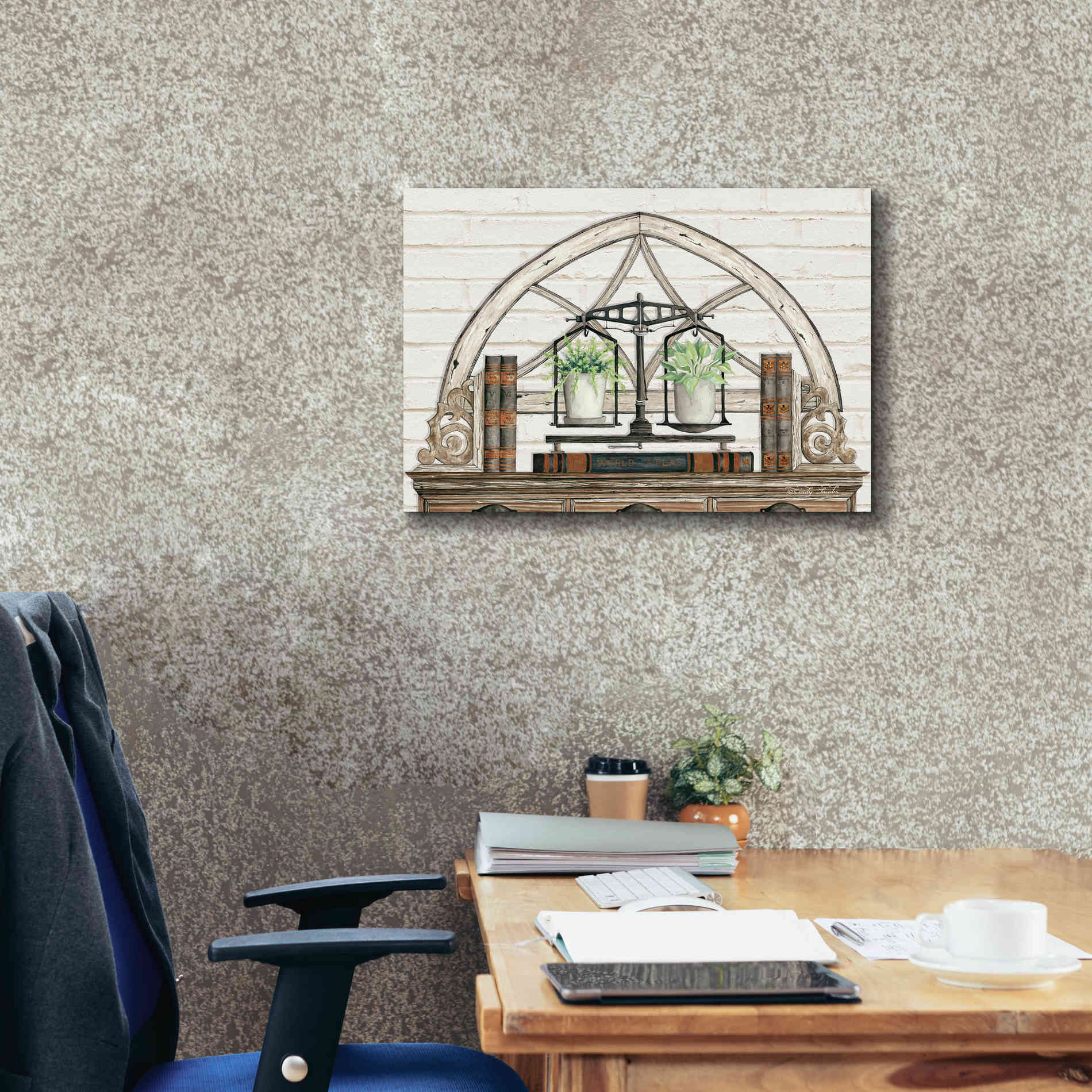 'All Things Near and Dear I' by Cindy Jacobs, Canvas Wall Art,26 x 18