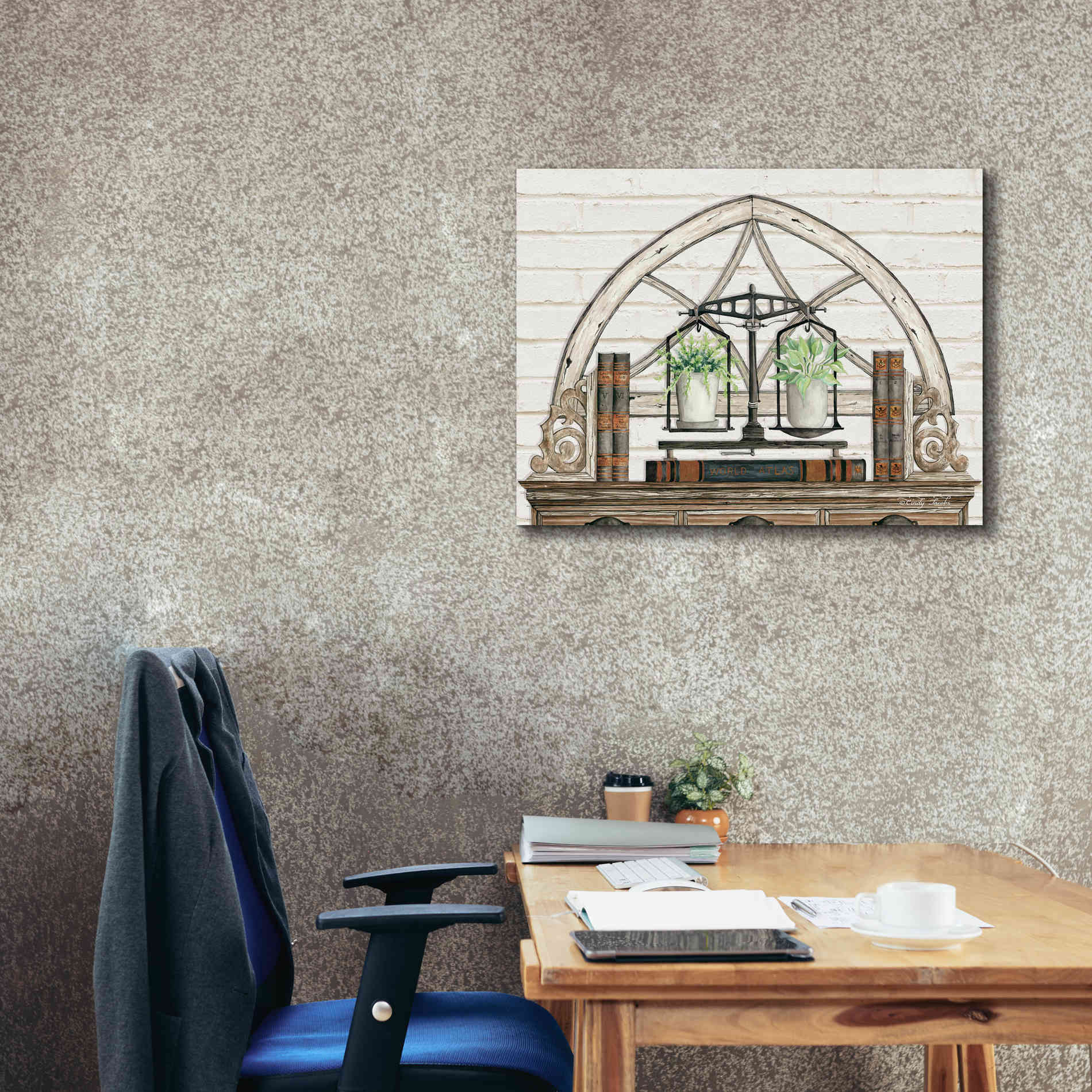 'All Things Near and Dear I' by Cindy Jacobs, Canvas Wall Art,34 x 26