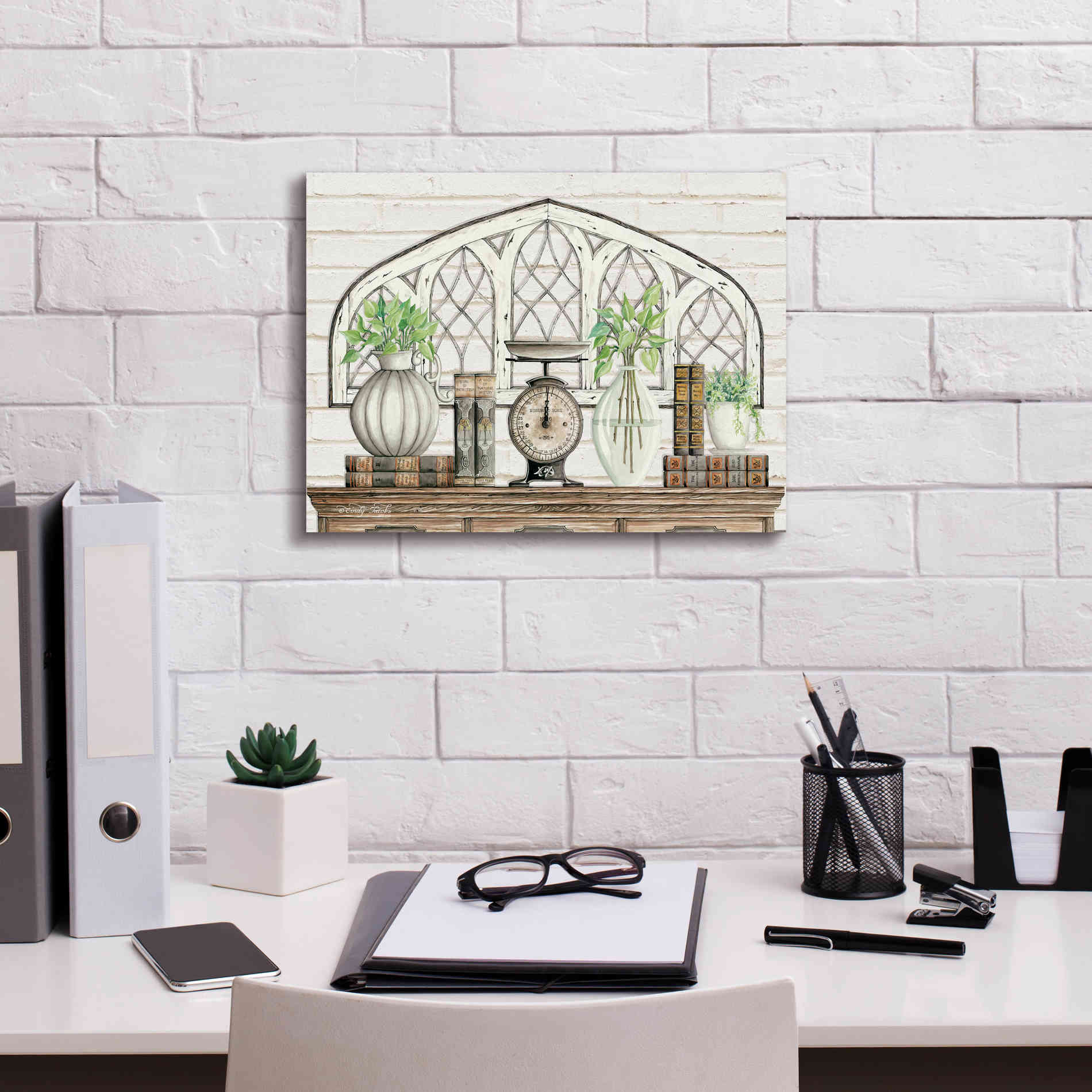 'All Things Near and Dear II' by Cindy Jacobs, Canvas Wall Art,16 x 12