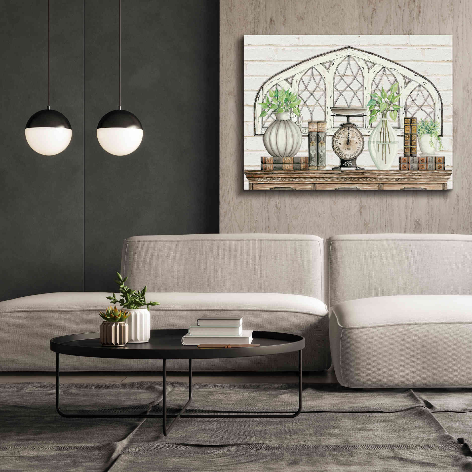 'All Things Near and Dear II' by Cindy Jacobs, Canvas Wall Art,54 x 40