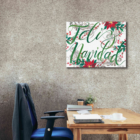 Image of 'Feliz Navidad' by Cindy Jacobs, Canvas Wall Art,34 x 26