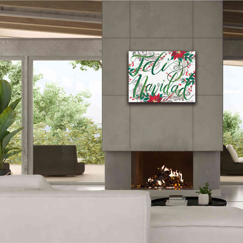 Image of 'Feliz Navidad' by Cindy Jacobs, Canvas Wall Art,34 x 26