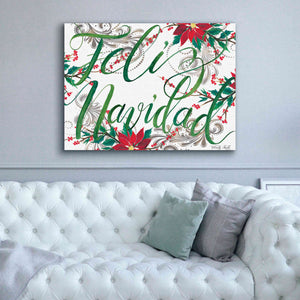 'Feliz Navidad' by Cindy Jacobs, Canvas Wall Art,54 x 40