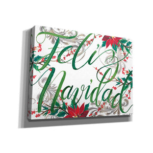 'Feliz Navidad' by Cindy Jacobs, Canvas Wall Art