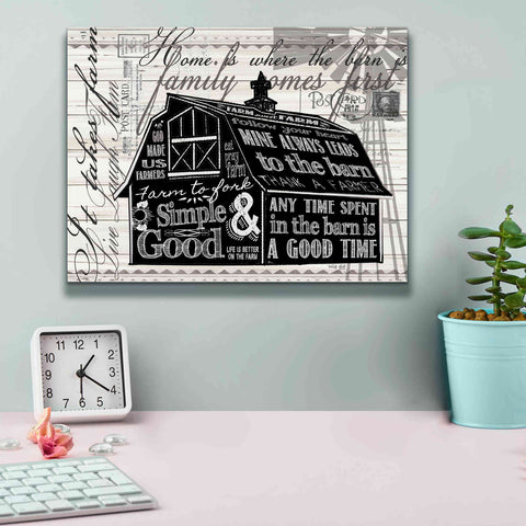 Image of 'Simple & Good Barn' by Cindy Jacobs, Canvas Wall Art,16 x 12