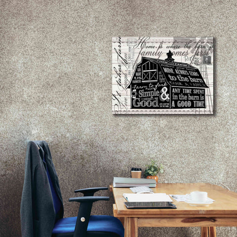 Image of 'Simple & Good Barn' by Cindy Jacobs, Canvas Wall Art,34 x 26