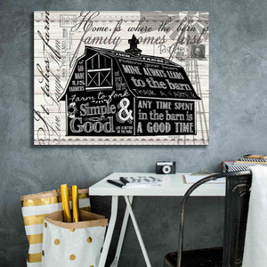 'Simple & Good Barn' by Cindy Jacobs, Canvas Wall Art,34 x 26