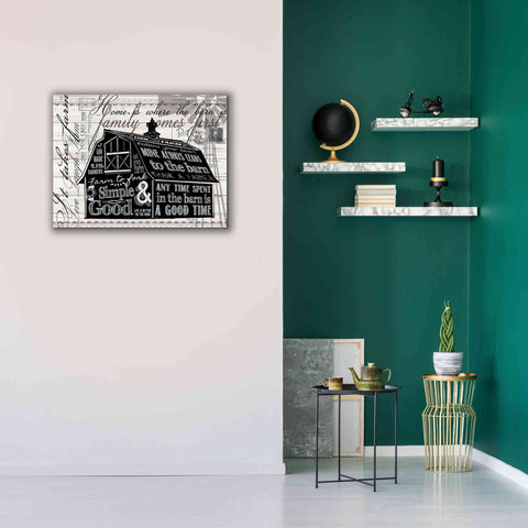 Image of 'Simple & Good Barn' by Cindy Jacobs, Canvas Wall Art,34 x 26