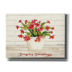 'Christmas Cactus - Season's Greetings' by Cindy Jacobs, Canvas Wall Art