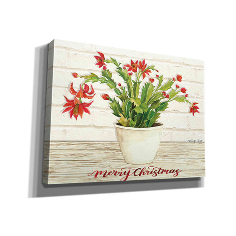 Image of 'Christmas Cactus - Merry Christmas' by Cindy Jacobs, Canvas Wall Art