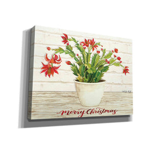 'Christmas Cactus - Merry Christmas' by Cindy Jacobs, Canvas Wall Art