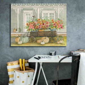 'Fall Wagon' by Cindy Jacobs, Canvas Wall Art,34 x 26