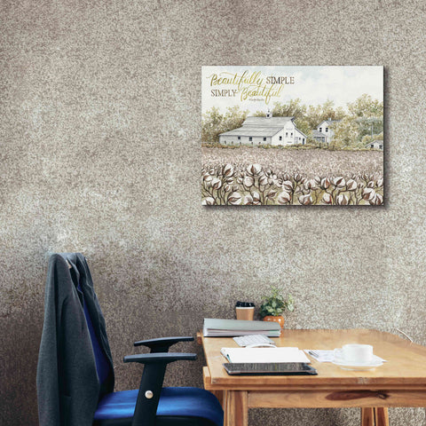 Image of 'Beautifully Simple Cotton Farm' by Cindy Jacobs, Canvas Wall Art,34 x 26