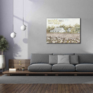 'Beautifully Simple Cotton Farm' by Cindy Jacobs, Canvas Wall Art,54 x 40