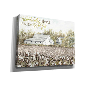 'Beautifully Simple Cotton Farm' by Cindy Jacobs, Canvas Wall Art