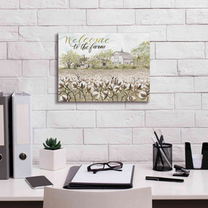 'Welcome to the Farm' by Cindy Jacobs, Canvas Wall Art,16 x 12