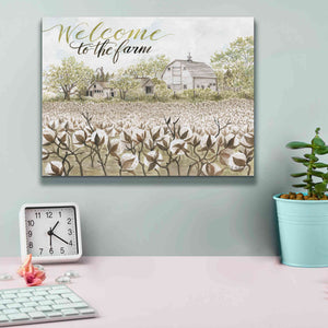 'Welcome to the Farm' by Cindy Jacobs, Canvas Wall Art,16 x 12