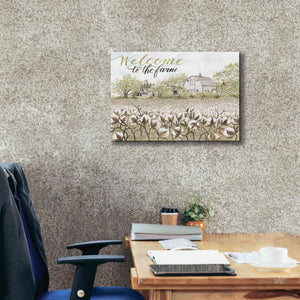 'Welcome to the Farm' by Cindy Jacobs, Canvas Wall Art,26 x 18