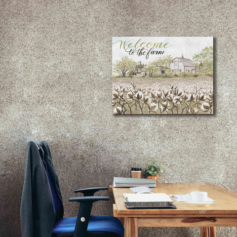 Image of 'Welcome to the Farm' by Cindy Jacobs, Canvas Wall Art,34 x 26