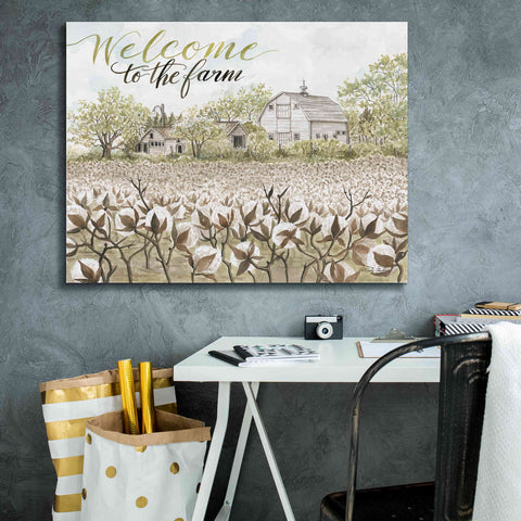 Image of 'Welcome to the Farm' by Cindy Jacobs, Canvas Wall Art,34 x 26