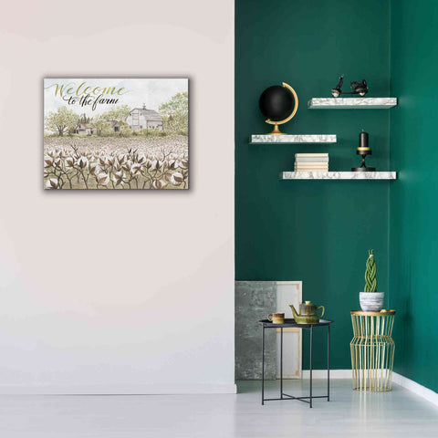 Image of 'Welcome to the Farm' by Cindy Jacobs, Canvas Wall Art,34 x 26