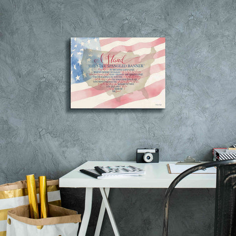 Image of 'I Stand' by Cindy Jacobs, Canvas Wall Art,16 x 12
