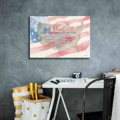 Image of 'I Stand' by Cindy Jacobs, Canvas Wall Art,26 x 18