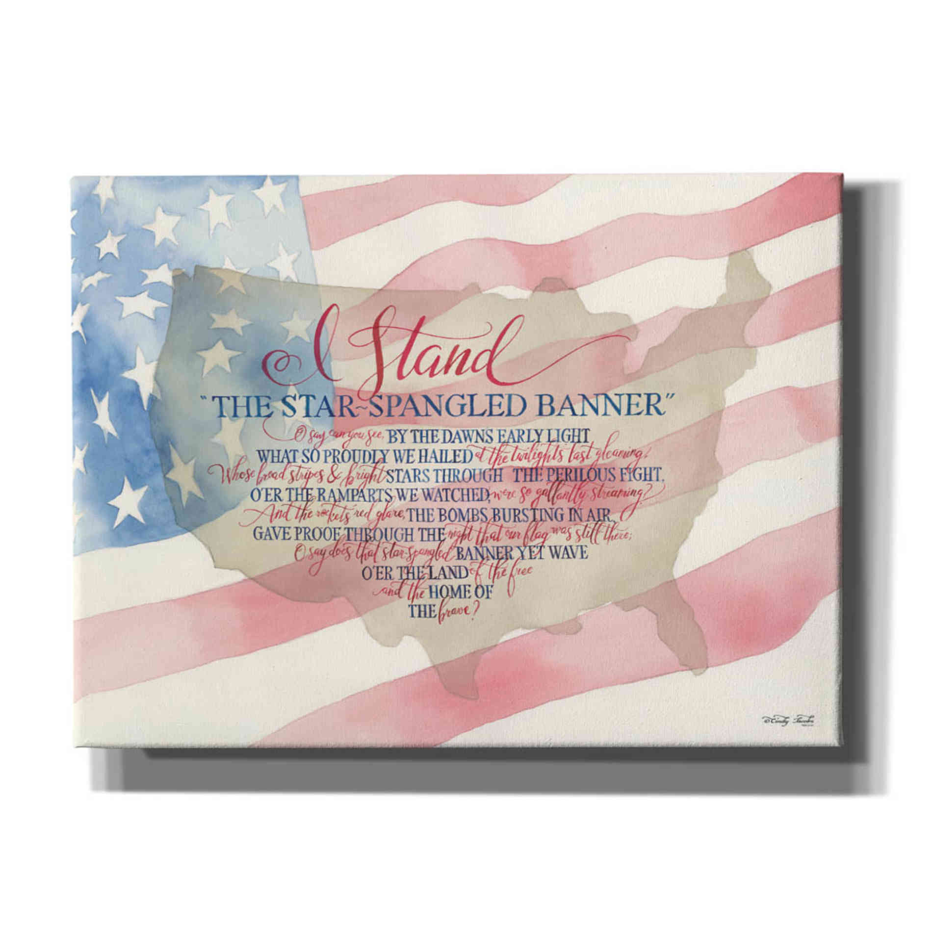 'I Stand' by Cindy Jacobs, Canvas Wall Art