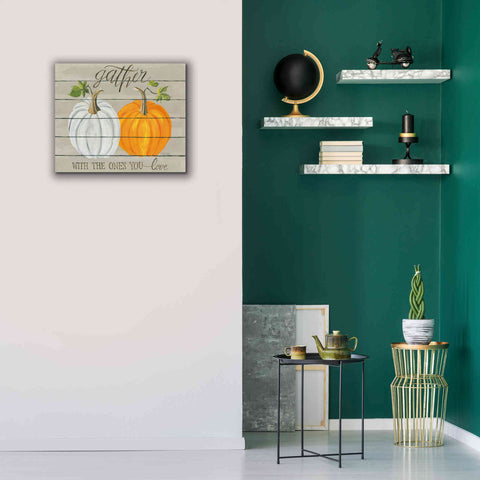 Image of 'Gather With The Ones You Love Pumpkins' by Cindy Jacobs, Canvas Wall Art,24 x 20