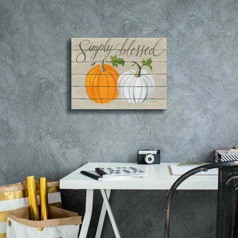 Image of 'Simply Blessed Pumpkins' by Cindy Jacobs, Canvas Wall Art,16 x 12