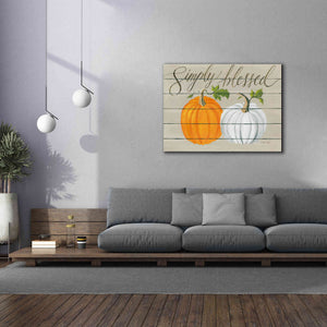 'Simply Blessed Pumpkins' by Cindy Jacobs, Canvas Wall Art,54 x 40