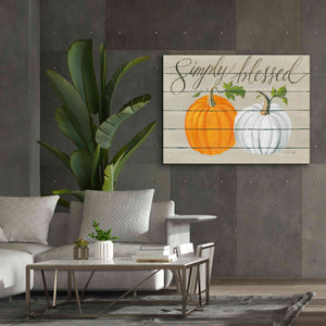 'Simply Blessed Pumpkins' by Cindy Jacobs, Canvas Wall Art,54 x 40