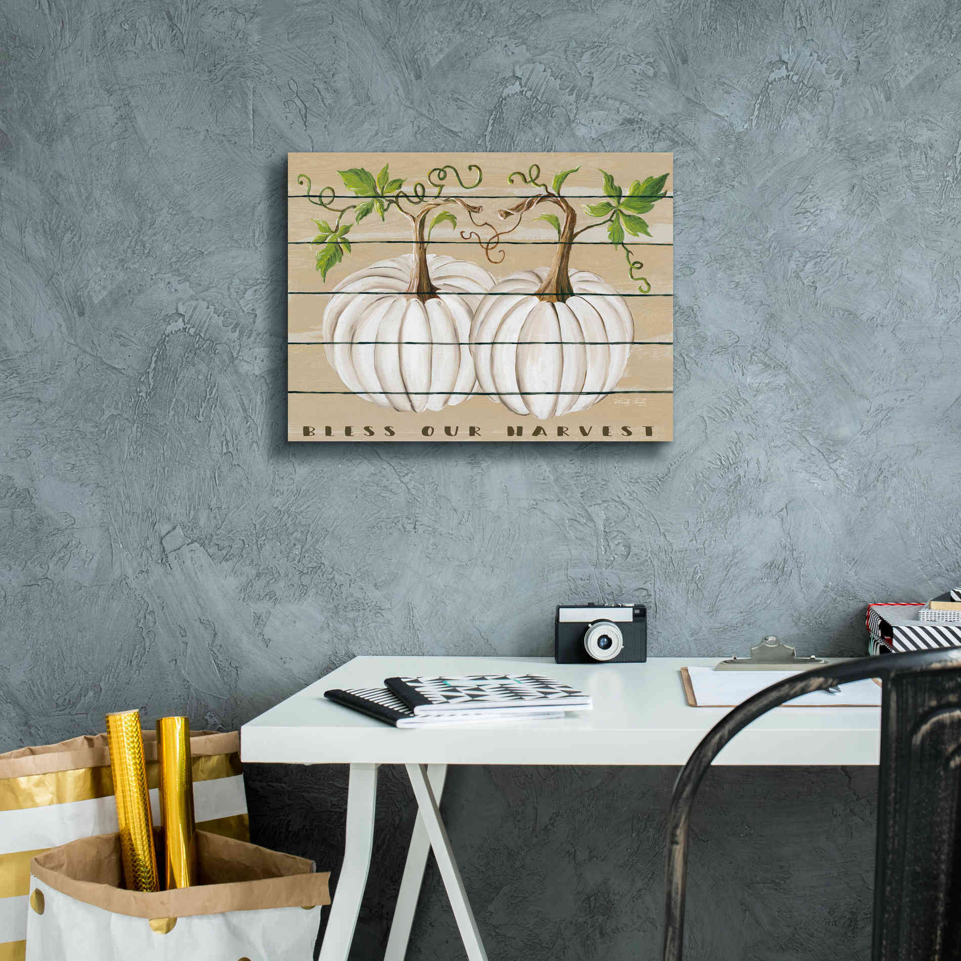 'Bless Our Harvest' by Cindy Jacobs, Canvas Wall Art,16 x 12