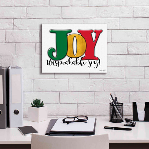 Image of 'Joy - Unspeakable Joy!' by Cindy Jacobs, Canvas Wall Art,16 x 12