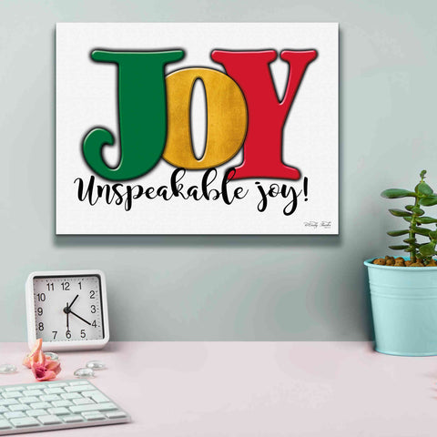 Image of 'Joy - Unspeakable Joy!' by Cindy Jacobs, Canvas Wall Art,16 x 12