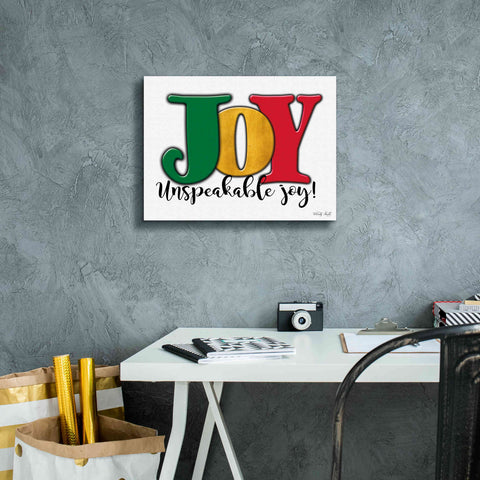 Image of 'Joy - Unspeakable Joy!' by Cindy Jacobs, Canvas Wall Art,16 x 12