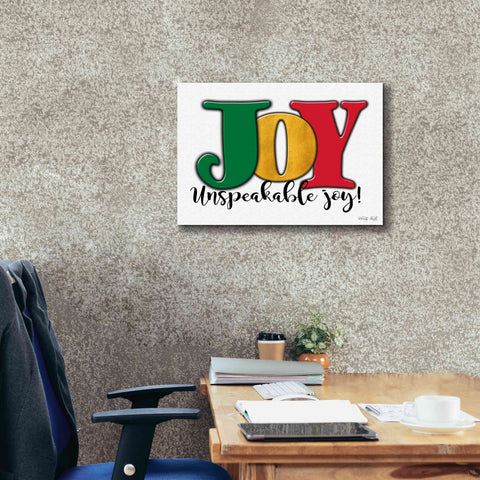Image of 'Joy - Unspeakable Joy!' by Cindy Jacobs, Canvas Wall Art,26 x 18