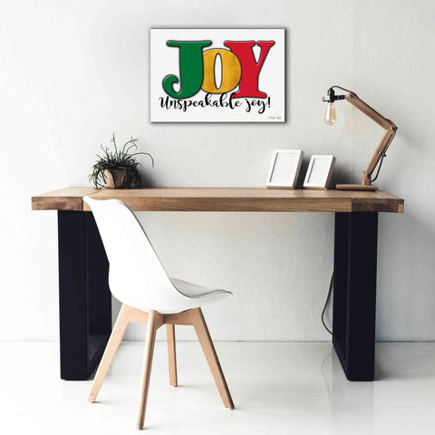 Image of 'Joy - Unspeakable Joy!' by Cindy Jacobs, Canvas Wall Art,26 x 18