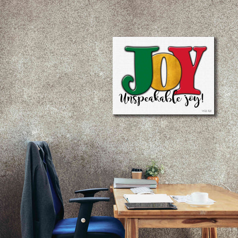 Image of 'Joy - Unspeakable Joy!' by Cindy Jacobs, Canvas Wall Art,34 x 26