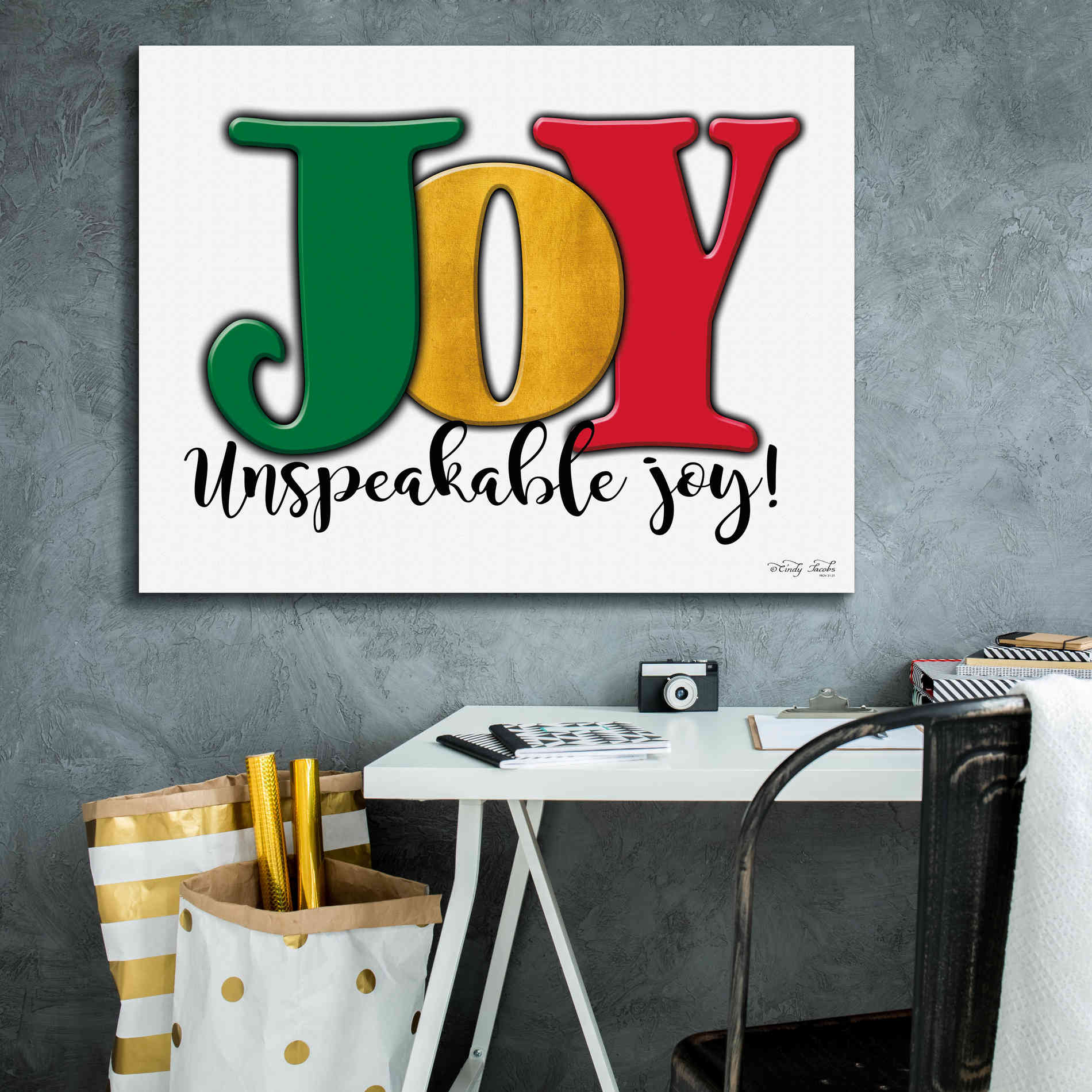 'Joy - Unspeakable Joy!' by Cindy Jacobs, Canvas Wall Art,34 x 26